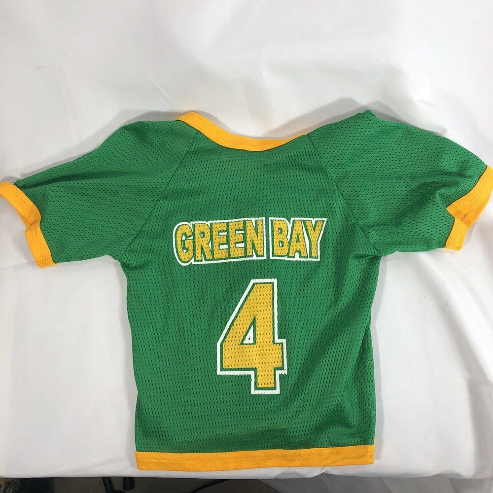 Vintage Kids Greenbay XL Jersey #4 Childrens Long Sleeve USA Made Football Tee